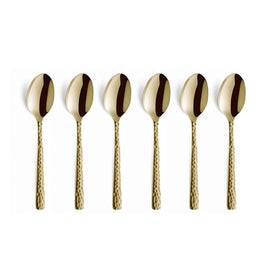 Amefa - Felicity 6 Koffielepels - Champagne 6-pc set mocca spoons in trend box - Champagne Amefa