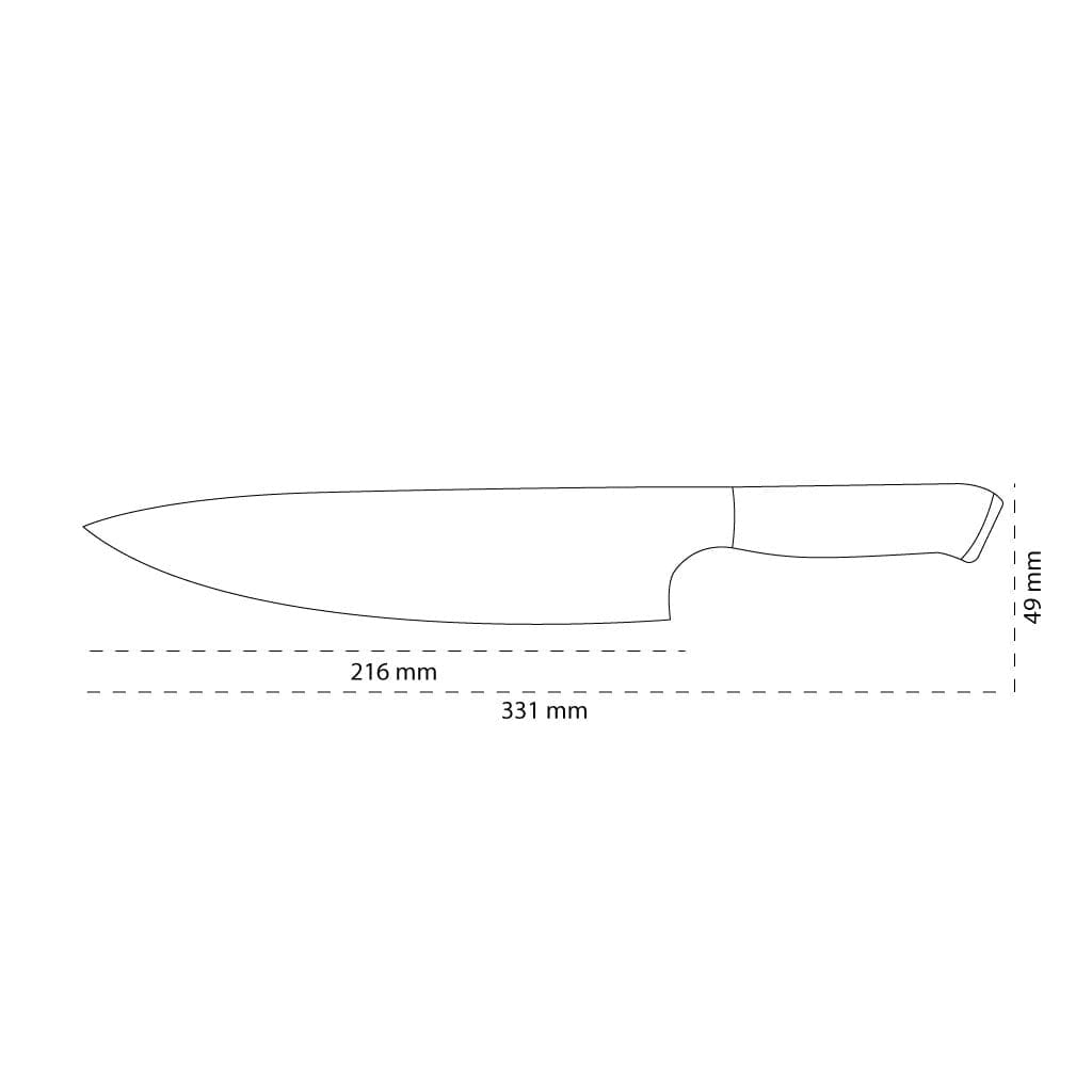 Shinrai Knives - Eclipse Series Damascus Koksmes 20 cm