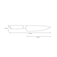 Shinrai Knives - Parelmoer Jewels Damascus Koksmes 20 cm