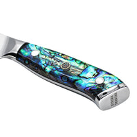 Shinrai Knives - Parelmoer Jewels Damascus Koksmes 20 cm