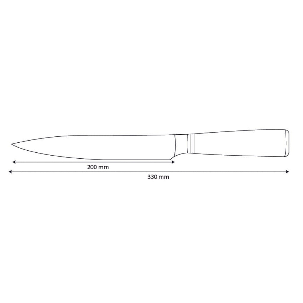 Micarta Jewels - Couteau à découper Damas 20 cm