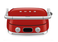 Smeg - Multifunctionele Grill | Rood | Jaren 50 | Contactgrill