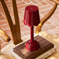 Lampe de table LED Addison Ross - Coloris Coquille Festonnée - Bordeaux - 28 cm