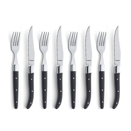 Amefa - Royal Steak 8-delige Steakmessenset - Zwart Amefa - 8-pcs Steak Set black in magnet box Steakmessen Amefa