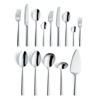 Amefa - Moderno 60-delige Bestekset 6 Personen Hoogglans - Zilverkleurig Bestekset Amefa