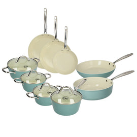 Cook & Pan - Go Blue Pannenset 9-delig Cook & Pan - Go Blue Pannenset 9-delig Pannenset Cook & Pan