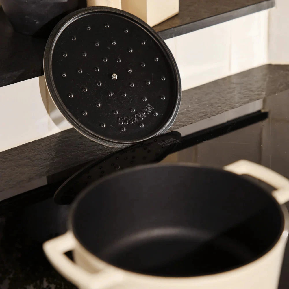 Cook & Pan - Go Ivory Gietijzeren Braadpan 28 cm - 6.5 liter Braadpan Cook & Pan