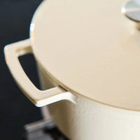 Cook & Pan - Go Ivory Gietijzeren Braadpan 28 cm - 6.5 liter Braadpan Cook & Pan