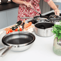 Ensemble de 2 poêles à frire Cook & Pan - Miel