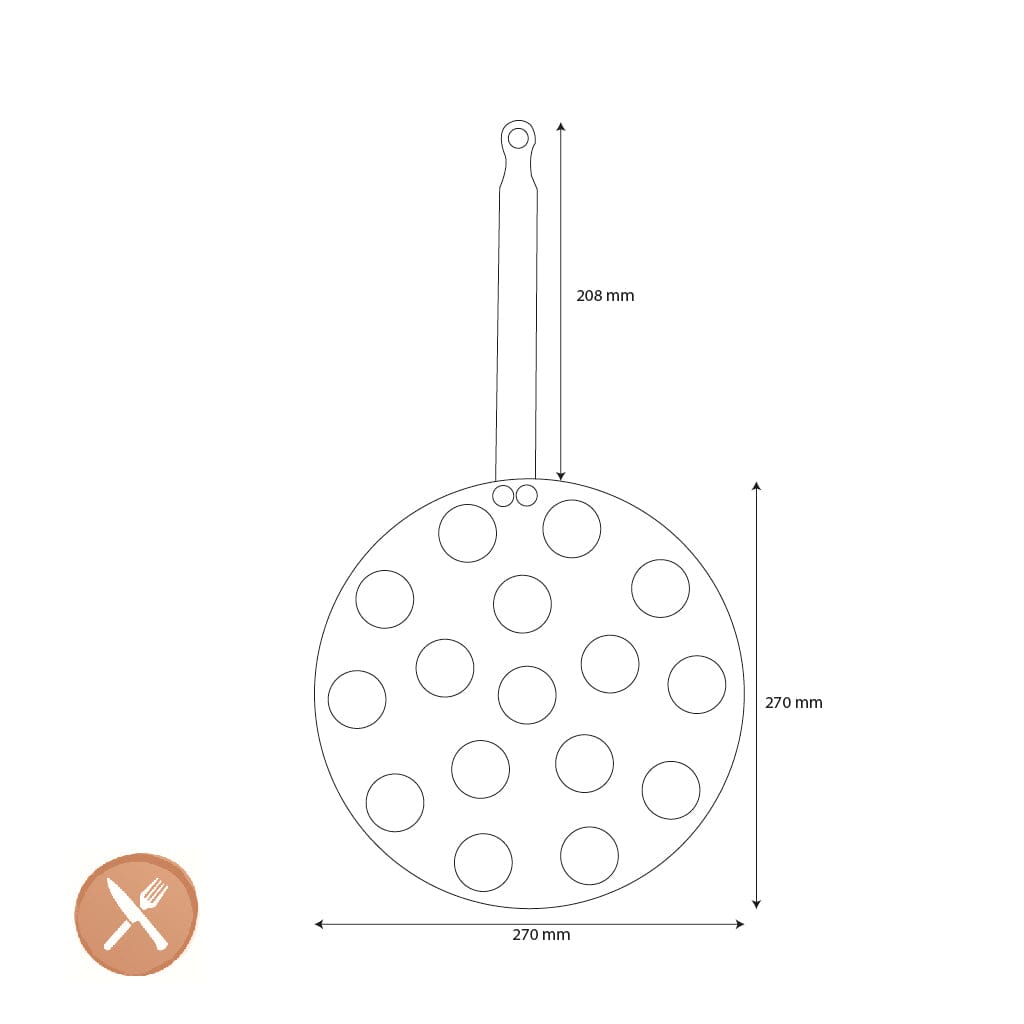 DeBuyer - Poffertjespan Mineral B Poffertjespan DeBuyer