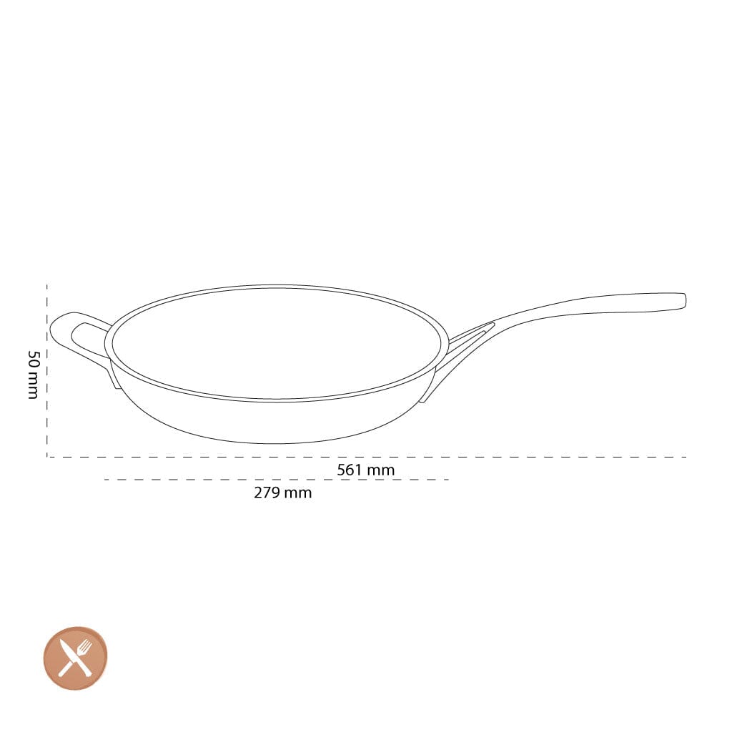 Demeyere - Proline 7 Koekenpan 28 cm Koekenpan Demeyere
