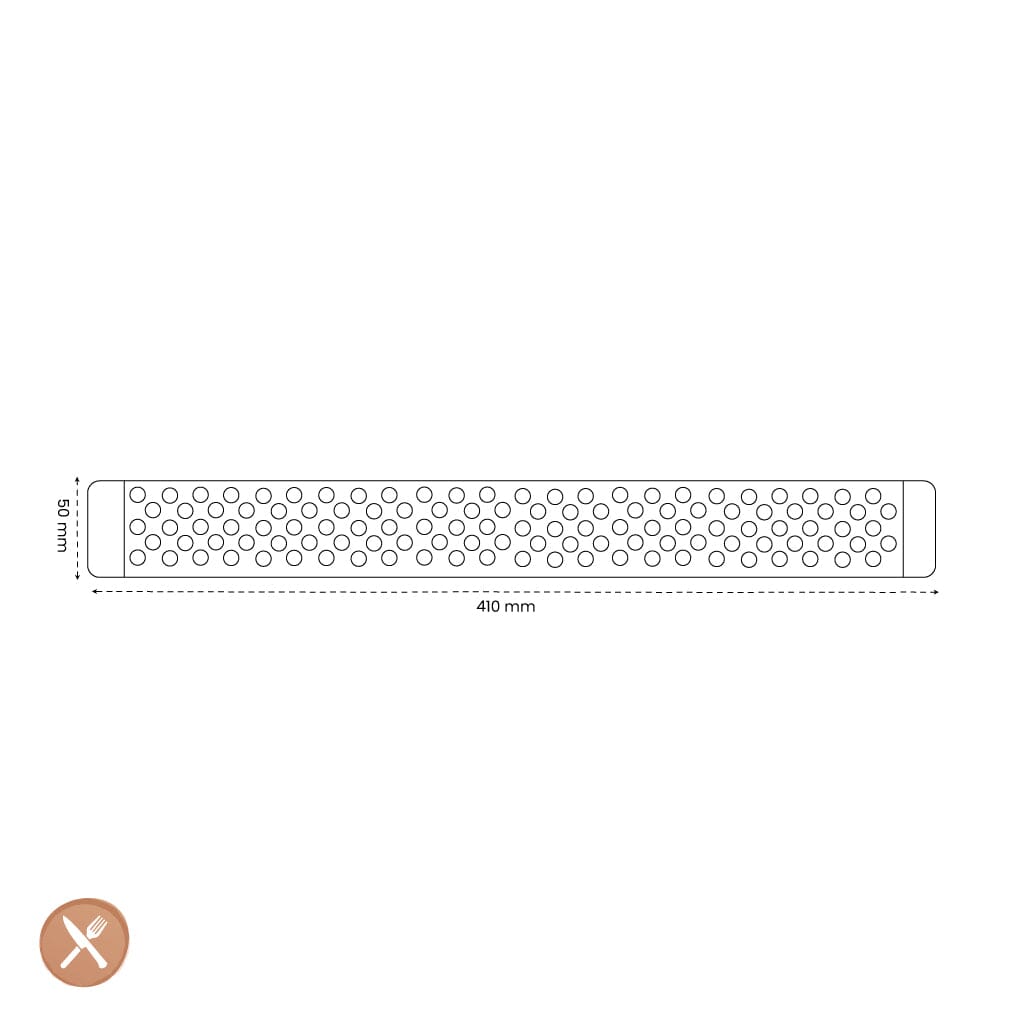 Global - G42/41 Messen Magneetstrip RVS 41 cm Magneetstrip messen Global