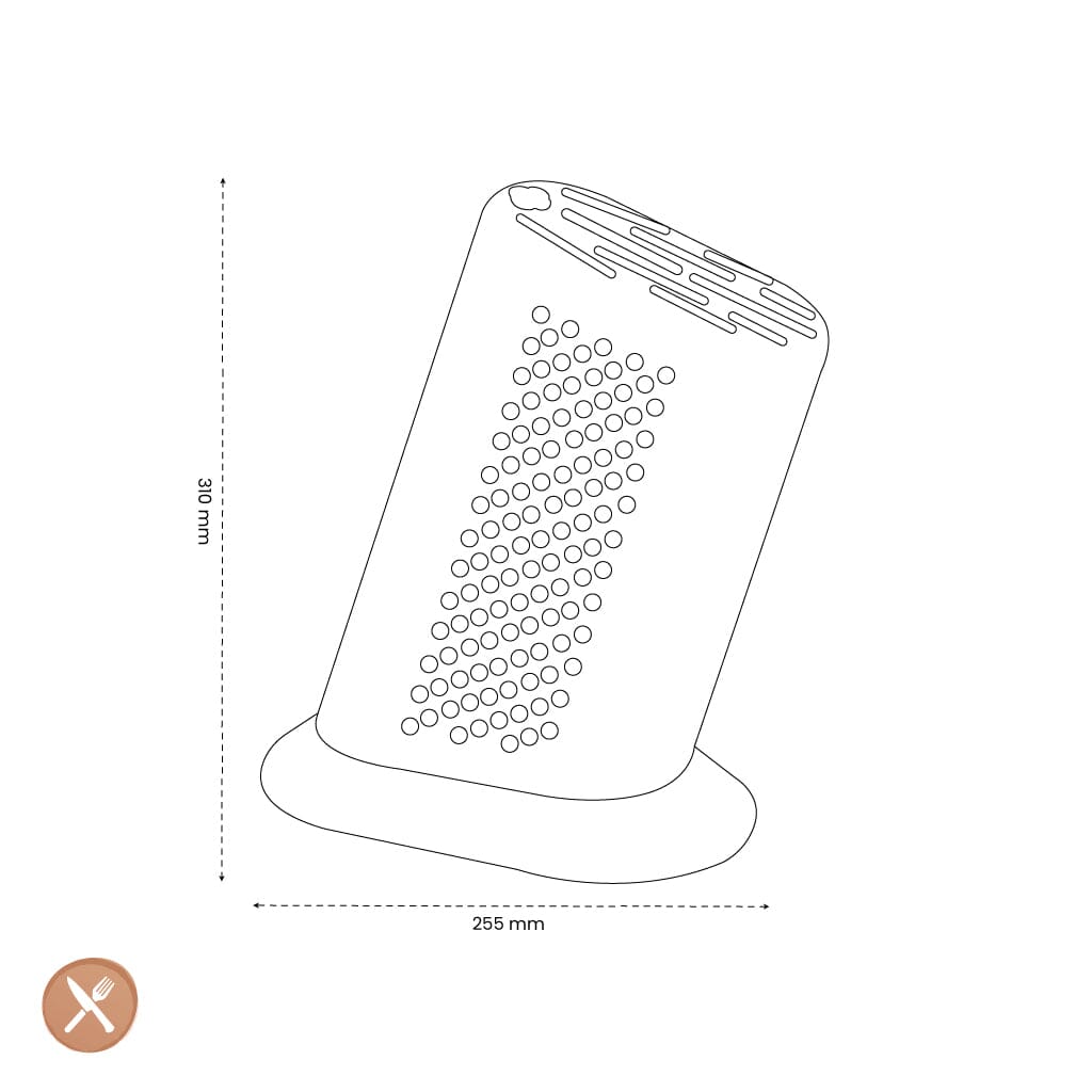 Global - G8311D Messenblok "Stip" - RVS Messenblok Global