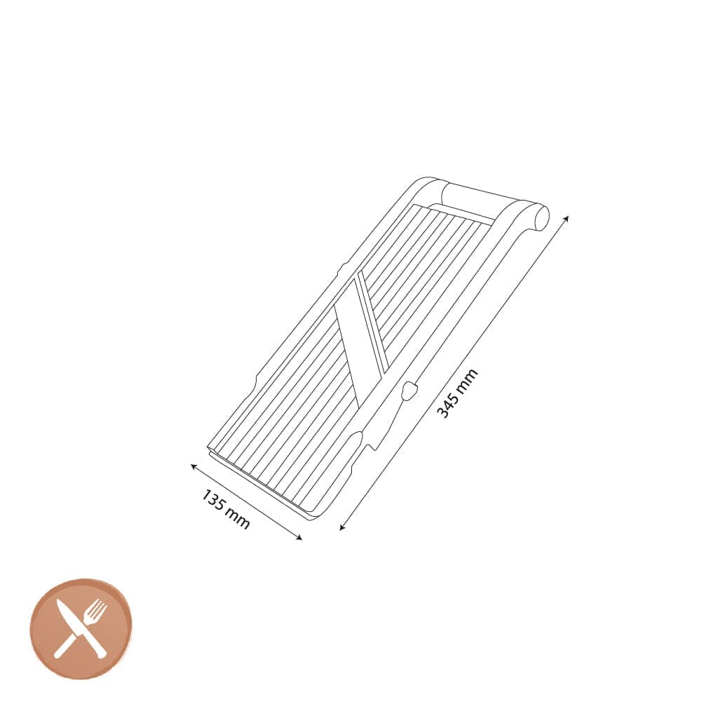 Global - Japanse Mandoline 9,5 cm met 3 messen Global