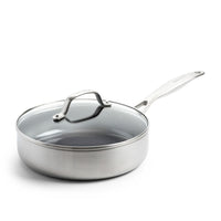 Ensemble de cuisine GreenPan - Geneva 4 pièces 24/24/28 cm - poêle à frire + casserole avec couvercle + wok