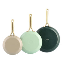 GreenPan - Natural 3-delige pannenset met keramische antiaanbaklaag 20/24/28 cm Pannenset GreenPan