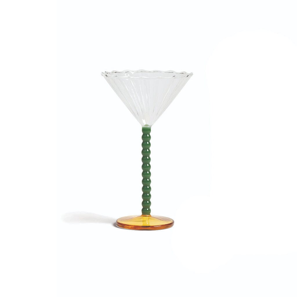 &Klevering - Coupe perle groen set van 2 Cocktail glazen &Klevering