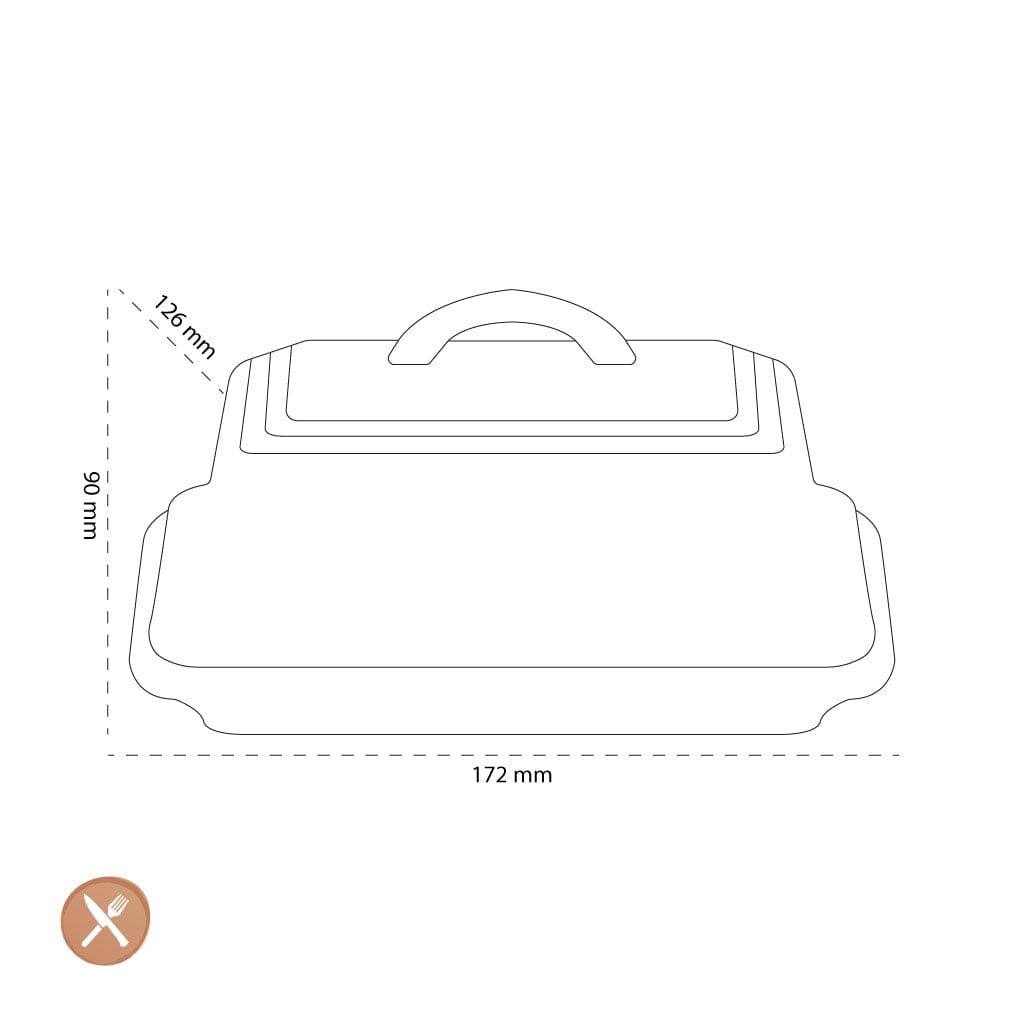 Le Creuset - Botervloot Kersenrood 17cm Botervloot Le Creuset