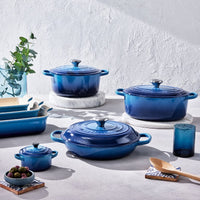 Le Creuset - Poêle à frire/à mijoter Signature ronde Azure 18 cm 1,8 l Le Creuset