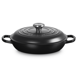 Le Creuset Poêle Campagnard - Ø26 CM - Fonte - Noir Mat Le Creuset Braadpan Campagnard - Ø26 CM - Gietijzer - Mat Zwart Braadpan Le Creuset