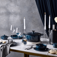 Le Creuset - Braadpan Rond in Geëmailleerd Gietijzer - Nuit - 28 cm Braadpan Le Creuset