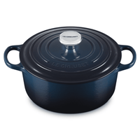 Le Creuset - Braadpan Rond in Geëmailleerd Gietijzer - Nuit - 28 cm Braadpan Le Creuset