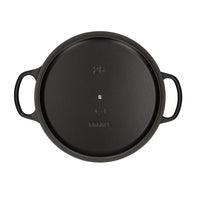 Le Creuset - Braadpan Signature rond Mat Zwart 26cm 5,3l (zwart interieur) Le Creuset