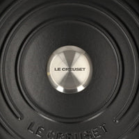 Le Creuset - Braadpan Signature rond Mat Zwart 26cm 5,3l (zwart interieur) Le Creuset