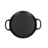 Le Creuset - Braadpan Signature rond Mat Zwart 26cm 5,3l (zwart interieur) Le Creuset