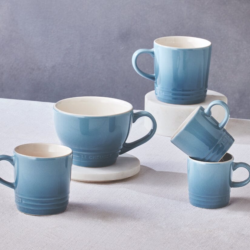 Le Creuset - Grote cappuccino mok Chambray 0,4l Mok Le Creuset