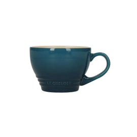 LeCreuset - Grande tasse à cappuccino bleu sarcelle profond 0,4 l Bezig met laden...