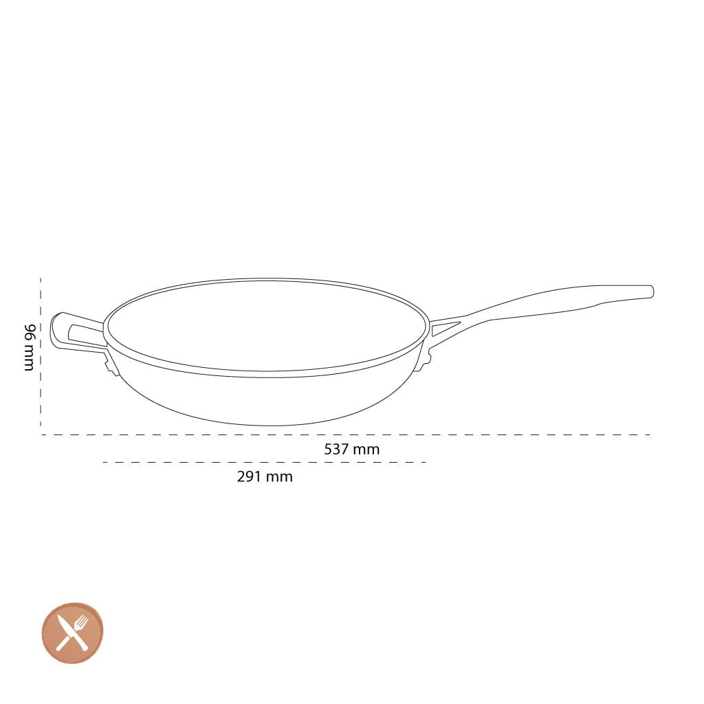 Le Creuset - Hapjespan met extra handvat 28cm 5,4l Le Creuset