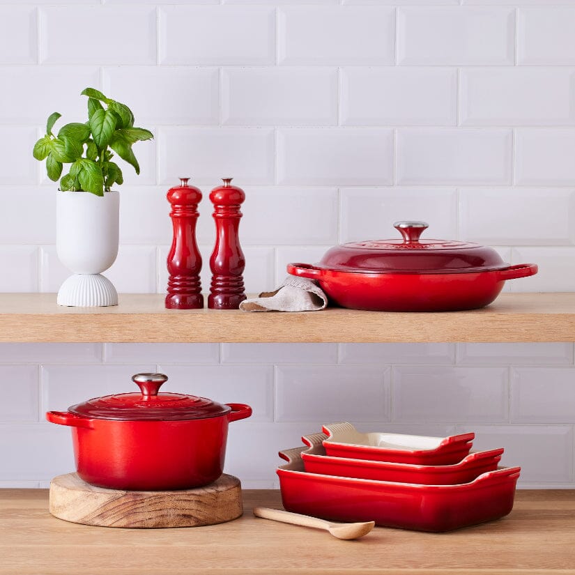 Le Creuset - Heritage Ovenschaal rechthoekig Kersenrood 19 x 14 cm Ovenschaal Le Creuset