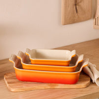 Le Creuset - Heritage Ovenschaal rechthoekig Oranjerood 32 x 24 cm Ovenschaal Le Creuset