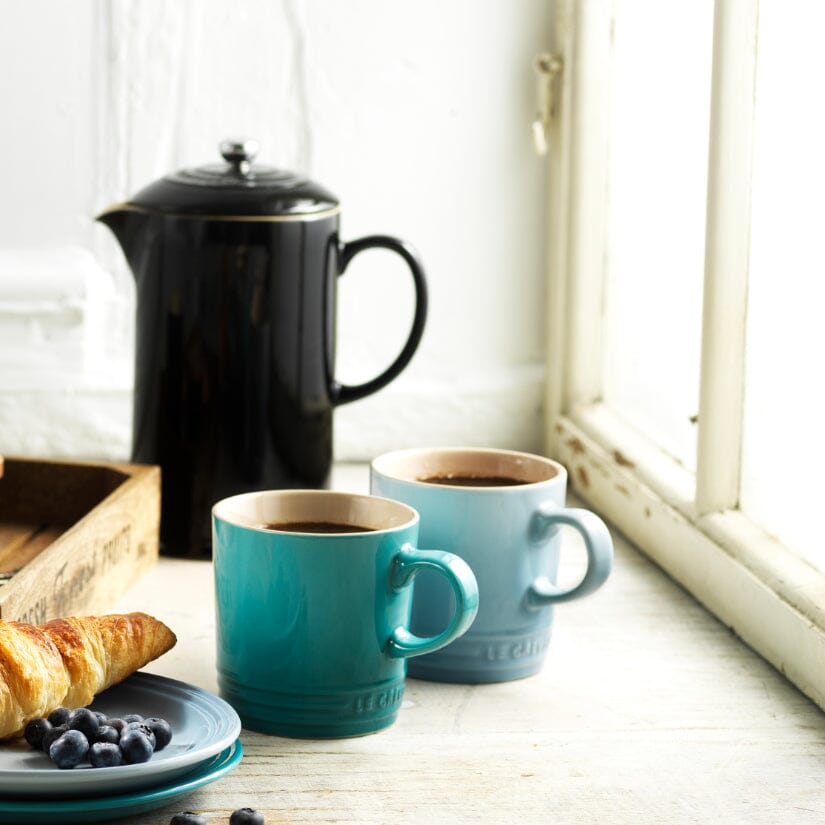 Le Creuset - Koffiebeker Caribbean Blue 0,2l Cappuccino glazen Le Creuset