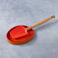 Le Creuset - Porte-cuillères ovale orange-rouge 15 cm, porte-ustensiles de cuisine Le Creuset