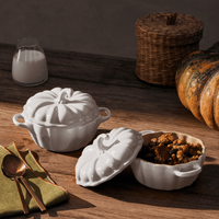 Le Creuset - Mini rôtissoire/plat à mijoter Citrouille Blanc 0,35 L Le Creuset