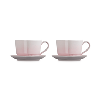 Le Creuset - Mokken in Hartjesvorm 2-delige Set Shell Pink Le Creuset