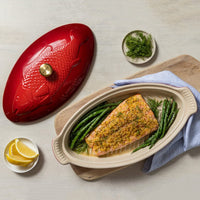 Plat à four à poisson Le Creuset « Rouge cerise »