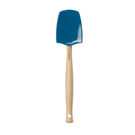 Le Creuset - Spatule grande cuillère haut de gamme, bleu sarcelle profond Bezig met laden...