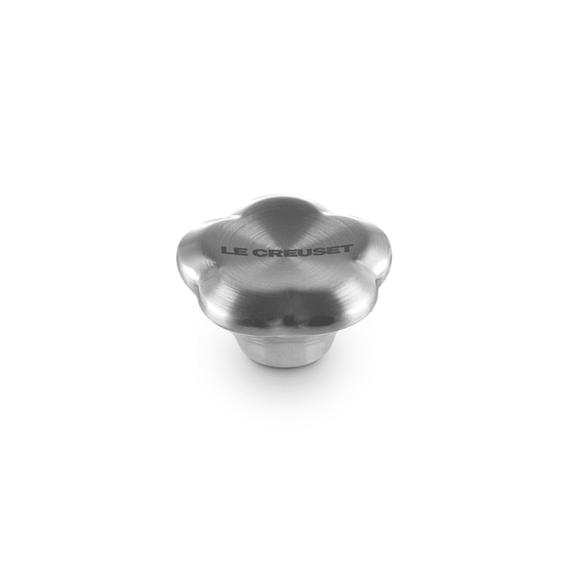 Le Creuset - RVS Knop - Bloem - Zilver - 5 cm Le Creuset