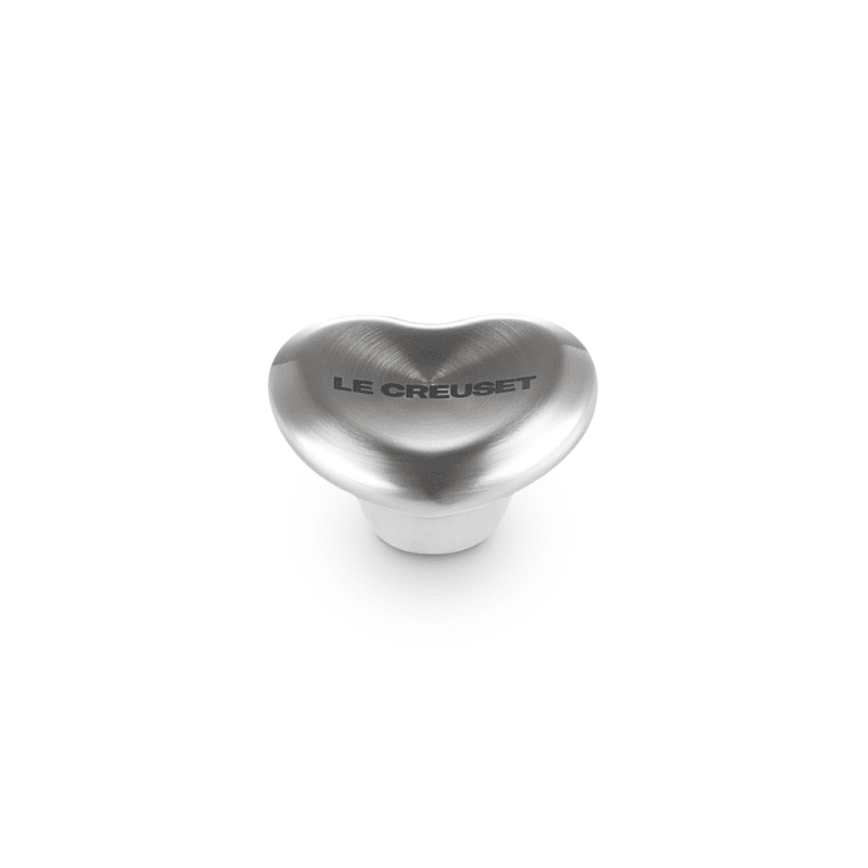 Le Creuset - RVS Knop - Hart - Zilver - 5 cm Le Creuset