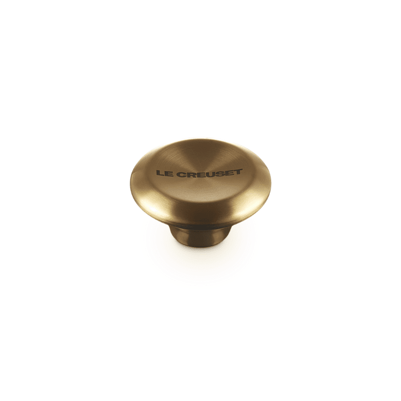 Le Creuset - RVS Knop - Rond - Goud - 6 cm Le Creuset