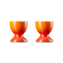 Le Creuset - Coffret de 2 coquetiers orange-rouge Bezig met laden...