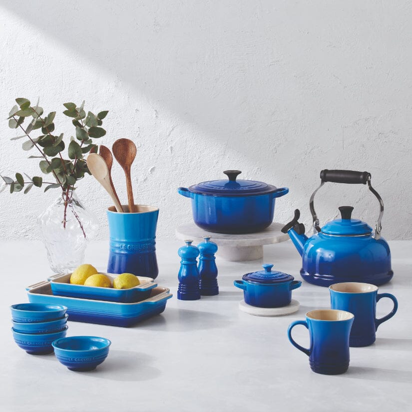 Le Creuset - Set van 2 Kleine Molens Azure 11cm Peper- en Zoutmolen set Le Creuset