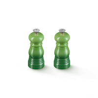 Le Creuset - Set van 2 Kleine Molens Bamboo 11cm Peper- en Zoutmolen set Le Creuset