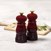 Le Creuset - Ensemble de 2 petits moulins à poivre et à sel Grenat 11 cm Le Creuset