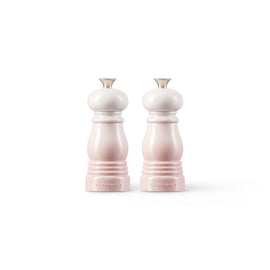 Le Creuset - Coffret de 2 petits moulins coquillage rose 11 cm Bezig met laden...