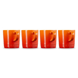 Le Creuset - Coffret de 4 mugs rouge orangé 0,35 l Bezig met laden...