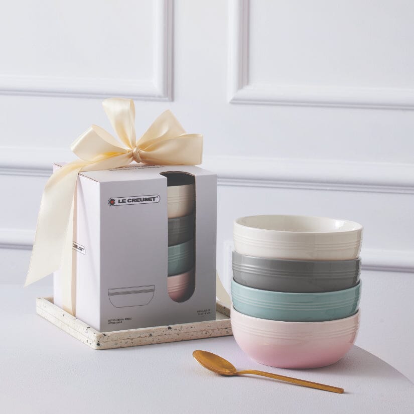 Le Creuset - Set van 4 Ontbijtkommen Coupe 16cm 0,77l Borden Le Creuset